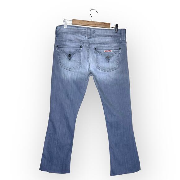 Hudson Women's Vintage 90s Bootcut Jeans Size 31 Gray Wash Raw Hem W170DGR - Picture 4 of 11